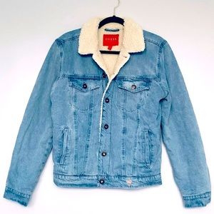 BRAND NEW GUESS SHERPA DENIM JACKET